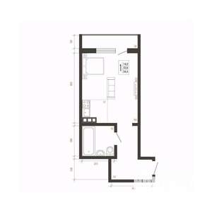 1-к квартира, вторичка, 34м2, 8/10 этаж