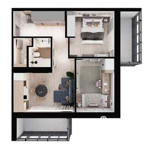 2-к квартира, вторичка, 58м2, 11/18 этаж