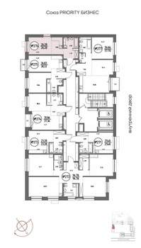 Студия квартира, строящийся дом, 26м2, 17/19 этаж