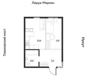 1-к квартира, вторичка, 33м2, 6/19 этаж