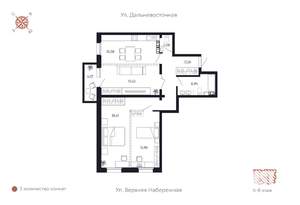 3-к квартира, вторичка, 96м2, 7/8 этаж