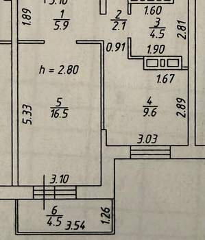 1-к квартира, вторичка, 39м2, 12/16 этаж