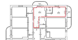 1-к квартира, вторичка, 45м2, 9/16 этаж