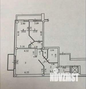 2-к квартира, вторичка, 94м2, 3/9 этаж