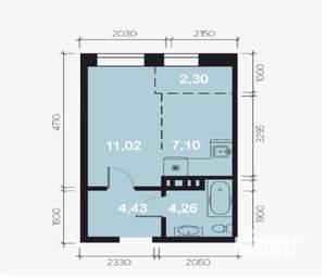 1-к квартира, вторичка, 29м2, 7/8 этаж