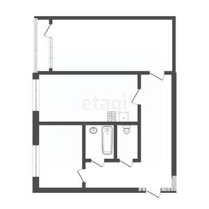 2-к квартира, вторичка, 63м2, 2/9 этаж