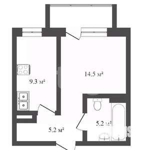 1-к квартира, вторичка, 34м2, 12/20 этаж