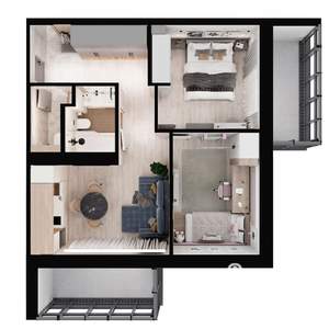 2-к квартира, вторичка, 58м2, 9/18 этаж