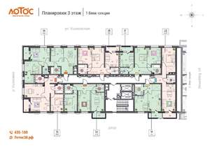 2-к квартира, вторичка, 69м2, 3/14 этаж