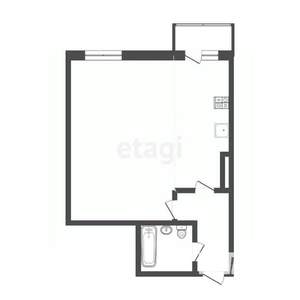 1-к квартира, вторичка, 42м2, 4/11 этаж