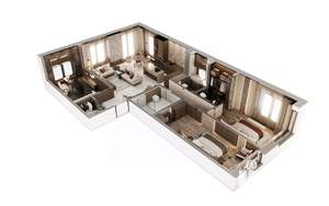 4-к квартира, вторичка, 116м2, 7/9 этаж