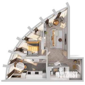 2-к квартира, вторичка, 63м2, 8/8 этаж