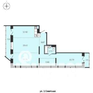 3-к квартира, строящийся дом, 92м2, 4/15 этаж