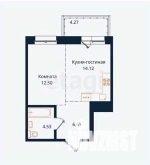 1-к квартира, вторичка, 42м2, 6/18 этаж