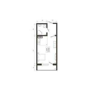 1-к квартира, вторичка, 21м2, 5/10 этаж