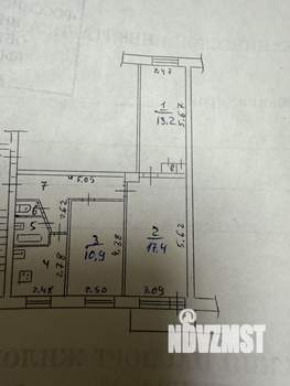 3-к квартира, вторичка, 59м2, 4/5 этаж