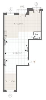 Студия квартира, строящийся дом, 163м2, 4/7 этаж