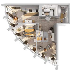 2-к квартира, вторичка, 64м2, 5/8 этаж