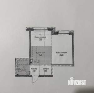 1-к квартира, вторичка, 41м2, 5/19 этаж