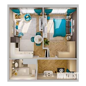 2-к квартира, вторичка, 43м2, 5/8 этаж