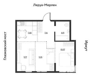 3-к квартира, вторичка, 49м2, 2/19 этаж