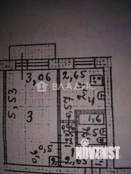 1-к квартира, вторичка, 31м2, 4/4 этаж