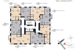 2-к квартира, вторичка, 68м2, 9/18 этаж