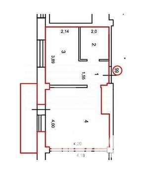 1-к квартира, вторичка, 38м2, 11/13 этаж