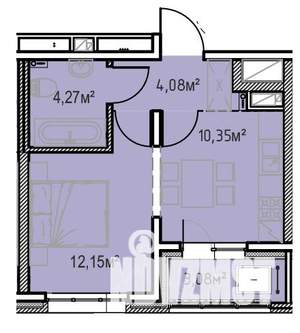 1-к квартира, вторичка, 34м2, 13/13 этаж