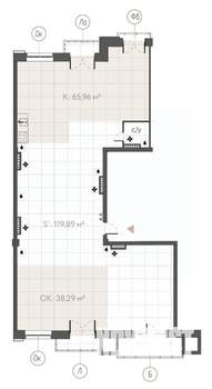 Студия квартира, строящийся дом, 237м2, 6/7 этаж