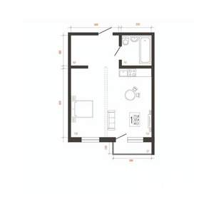 1-к квартира, вторичка, 41м2, 9/10 этаж