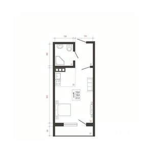 1-к квартира, вторичка, 21м2, 5/10 этаж
