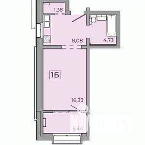 1-к квартира, строящийся дом, 46м2, 11/15 этаж