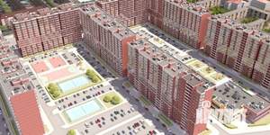 1-к квартира, строящийся дом, 41м2, 11/16 этаж