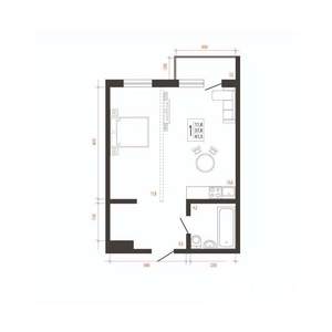 1-к квартира, вторичка, 41м2, 3/10 этаж