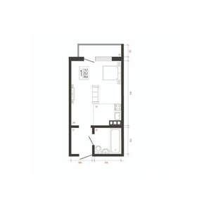 1-к квартира, вторичка, 29м2, 2/10 этаж