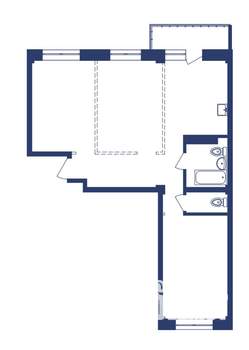 3-к квартира, строящийся дом, 73м2, 9/10 этаж