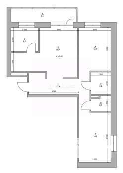 3-к квартира, вторичка, 80м2, 11/16 этаж