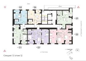 3-к квартира, вторичка, 69м2, 12/14 этаж