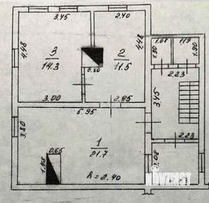 2-к квартира, вторичка, 48м2, 2/2 этаж
