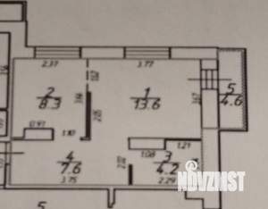 1-к квартира, вторичка, 38м2, 6/9 этаж