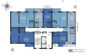 2-к квартира, вторичка, 58м2, 9/16 этаж