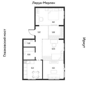 3-к квартира, вторичка, 70м2, 2/19 этаж