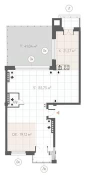Студия квартира, строящийся дом, 174м2, 8/8 этаж