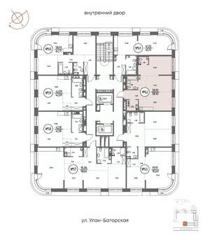 2-к квартира, строящийся дом, 59м2, 10/20 этаж