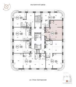 2-к квартира, строящийся дом, 59м2, 8/20 этаж