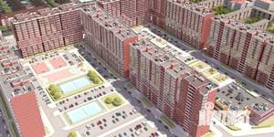 1-к квартира, строящийся дом, 35м2, 13/16 этаж