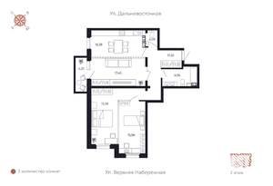 3-к квартира, вторичка, 94м2, 5/8 этаж
