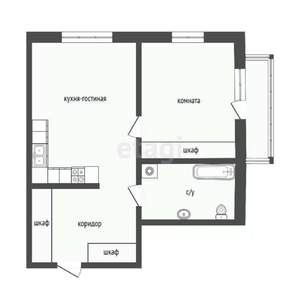 1-к квартира, вторичка, 47м2, 10/18 этаж