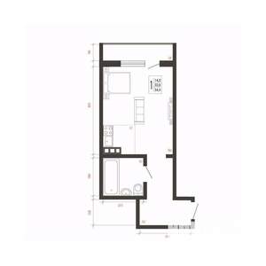 1-к квартира, вторичка, 34м2, 2/10 этаж